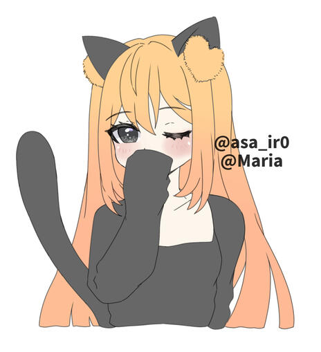 Simple-Style PFP commission for Maria on Discord! (Long hair version) - 2026